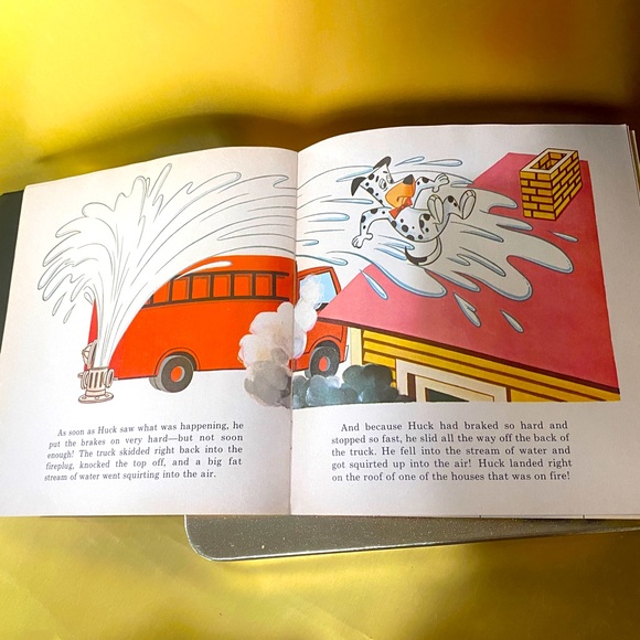 HUCKLEBERRY HOUND VTG 60s AT THE FIREHOUSE PETER PAN VINYL RECORD & STORYBOOK 7” - Picture 11 of 16